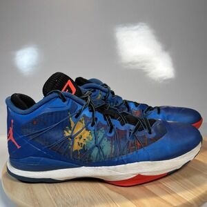 Nike Air Jordan Men's "Sport Blue Paintball" Blue/ Red Size